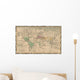 Ancient map of the world Wall Mural