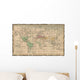 Ancient map of the world Wall Mural