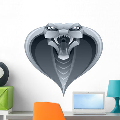 Snake Head shown on a wall