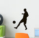Soccer player detailed vector silhouette. Sports design 