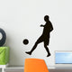 Soccer player detailed vector silhouette. Sports design 