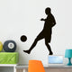 Soccer player detailed vector silhouette. Sports design 