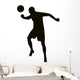Soccer player detailed vector silhouette. Sports design 