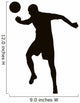 Soccer player detailed vector silhouette. Sports design 
