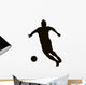 Soccer player detailed vector silhouette. Sports design 