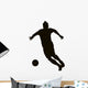 Soccer player detailed vector silhouette. Sports design 
