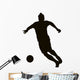 Soccer player detailed vector silhouette. Sports design 