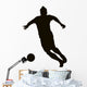 Soccer player detailed vector silhouette. Sports design 