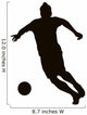 Soccer player detailed vector silhouette. Sports design 