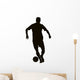 Soccer player detailed vector silhouette. Sports design Wall Decal
