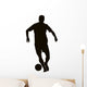 Soccer player detailed vector silhouette. Sports design Wall Decal
