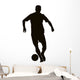Soccer player detailed vector silhouette. Sports design Wall Decal