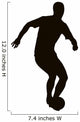 Soccer Player Detailed Vector Silhouette. Sports Design 
