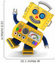 Yellow Vintage Toy Robot Goofing Around 