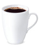 Cup coffee isolated on white. Vector illustration 