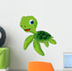 happy turtle cartoon Wall Decal