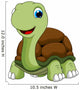 Cute Turtle Cartoon Wall Decal