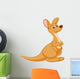 kangaroo cartoon Wall Decal