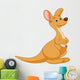 kangaroo cartoon Wall Decal