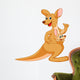 Mother kangaroo with her baby Wall Decal