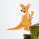 Mother kangaroo with her baby Wall Decal