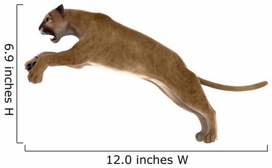 Leaping Puma Wall Decal