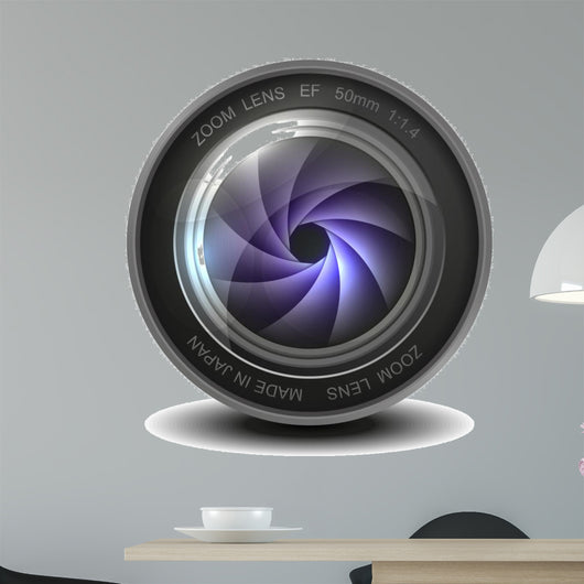 Camera photo lens with shutter. 
