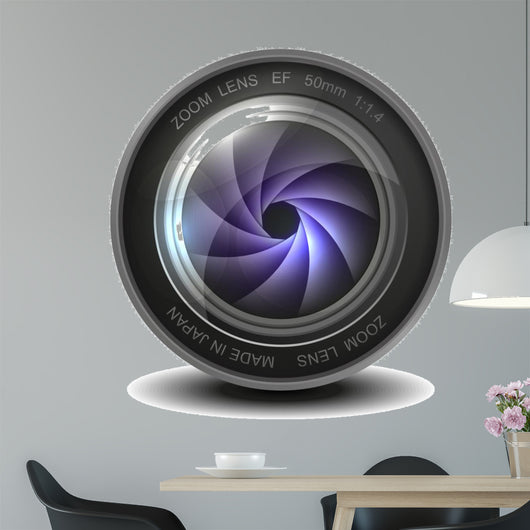 Camera photo lens with shutter. 