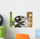 Zen Composition Buddha Yin Yang Bamboo Wall Mural