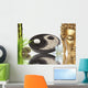 Zen Composition Buddha Yin Yang Bamboo Wall Mural