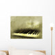 piano in grunge background Wall Mural