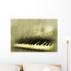 piano in grunge background Wall Mural