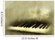 piano in grunge background Wall Mural
