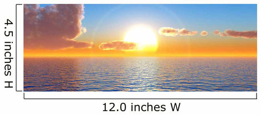 Beautiful sea and sky at sunset - digital artwork 