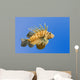 Lionfish on Blue Background Wall Mural
