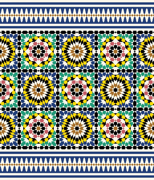 Berkane Seamless Border Four Wall Decal