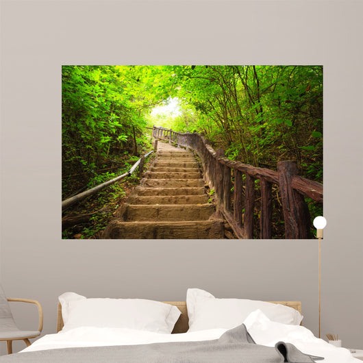 Stairway to forest, Kanchanburi,Thailand 