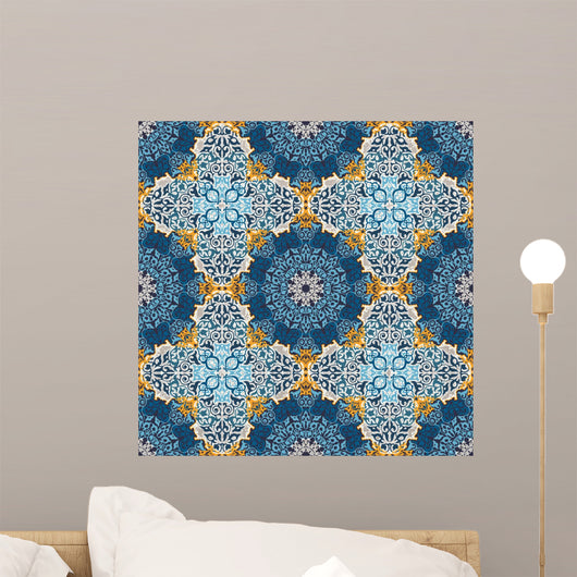 Seamless Pattern in Mosaic Ethnic Style. 