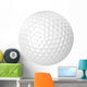 Golf Ball Isolated Wall Decal