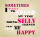 An inspirational motivating quote about happiness Wall Mural