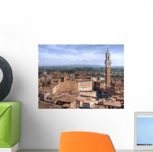Piazza Del Campo Hdr Wall Decal