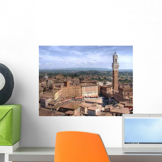 Piazza Del Campo Hdr Wall Decal