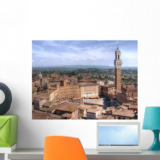 Piazza Del Campo Hdr Wall Decal