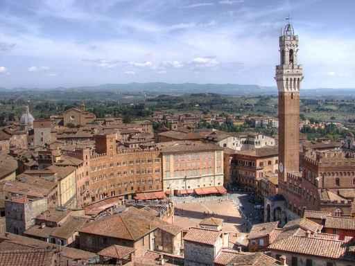 Piazza Del Campo Hdr Wall Decal