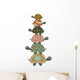 Cute Safari Turtles Wall Decal