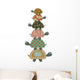 Cute Safari Turtles Wall Decal