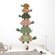Cute Safari Turtles Wall Decal