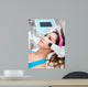 Woman getting laser face treatment in medical spa center 