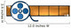 Film reel Wall Decal