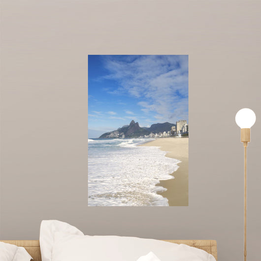 Rio de Janeiro Ipanema Beach Two Brothers Mountain Brazil 